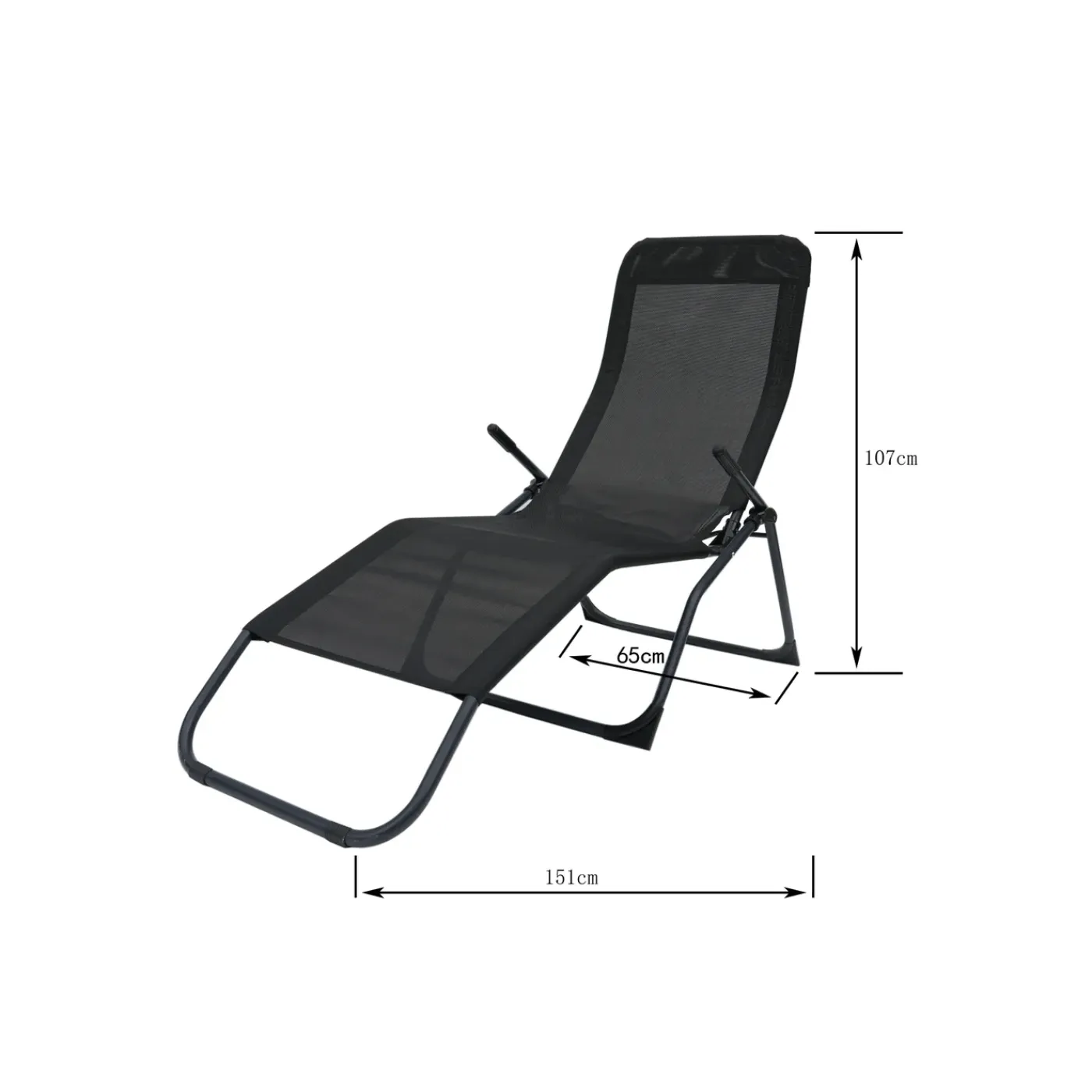 Central Park ligbed Favara antraciet 181x65x80cm