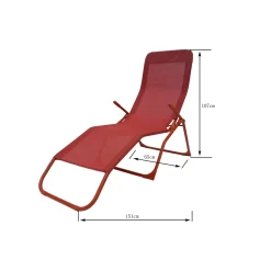 Central Park ligbed Favara oranje 181x65x80cm