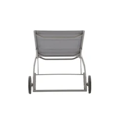 Central Park ligbed Noto aluminium taupe/grijs 206x80x34cm