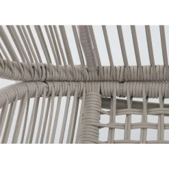 Central Park Loungeset Kea - Staal/Wicker - Groen - 4 Personen