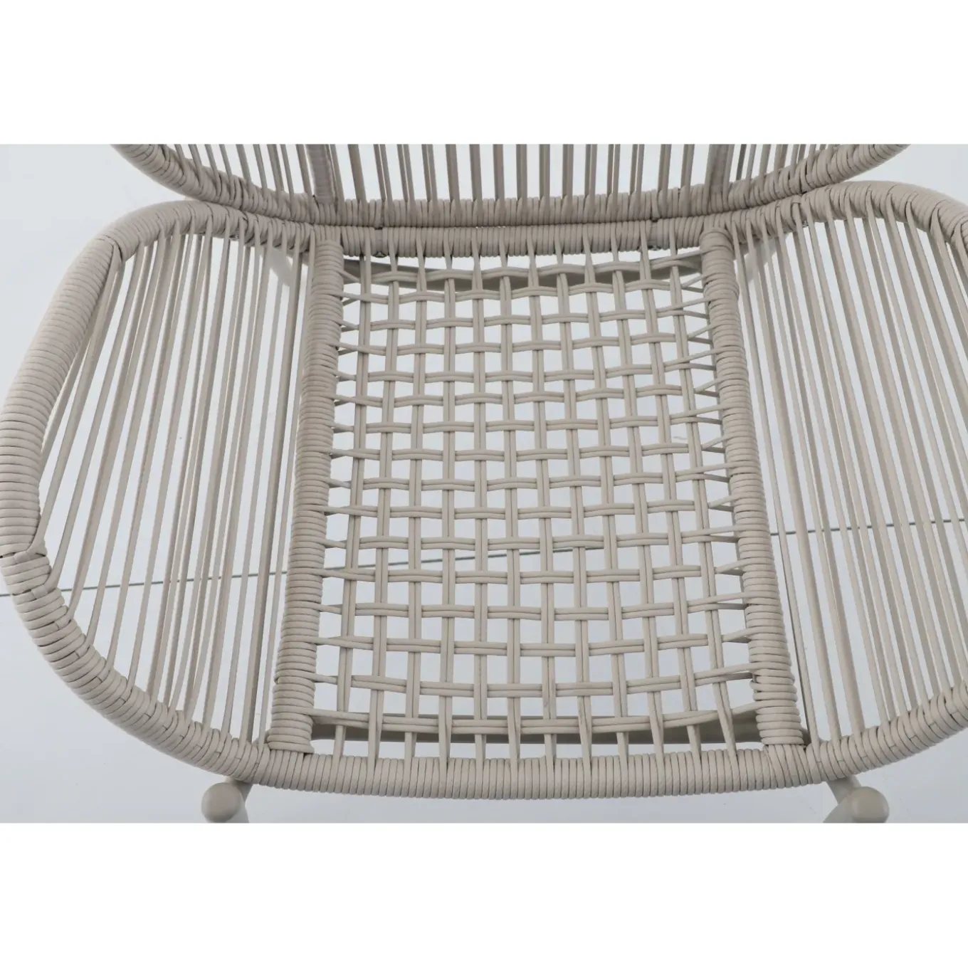 Central Park Loungeset Kea - Staal/Wicker - Groen - 4 Personen
