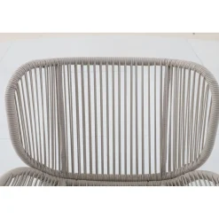 Central Park Loungeset Kea - Staal/Wicker - Groen - 4 Personen