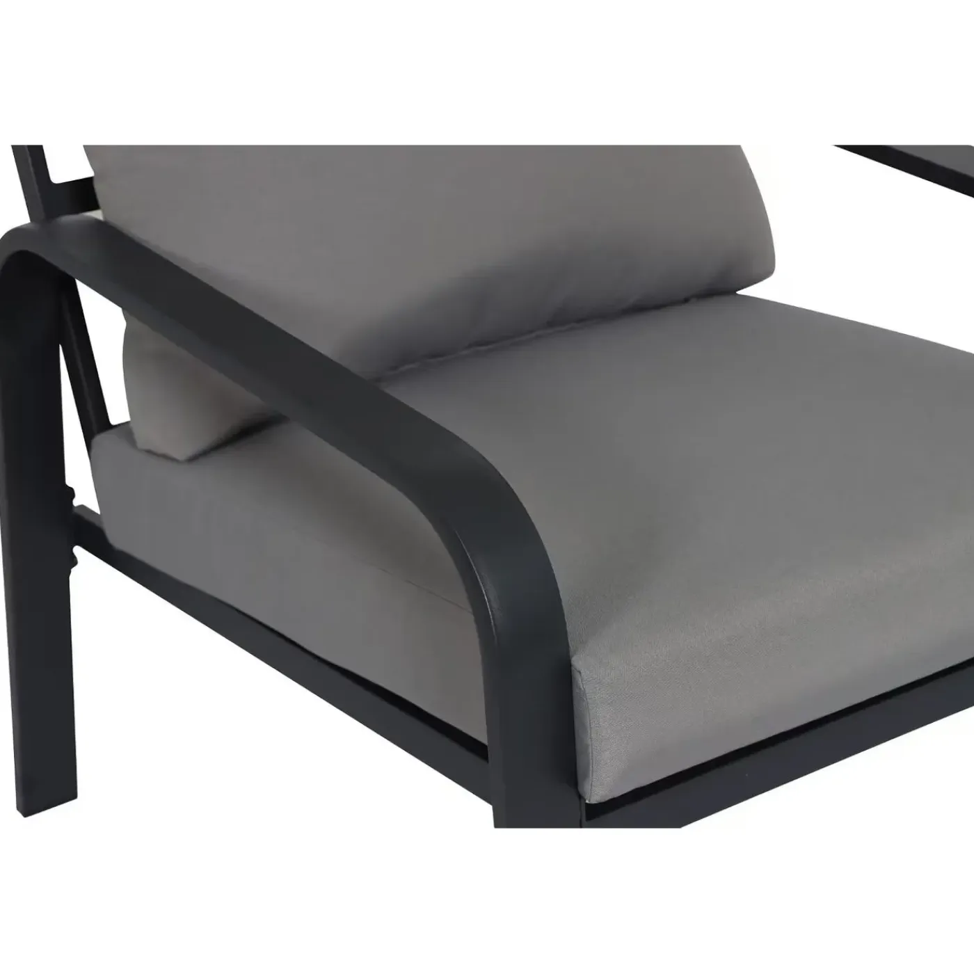 Central Park Loungeset Milos - Staal - Donkergrijs - 4 Personen