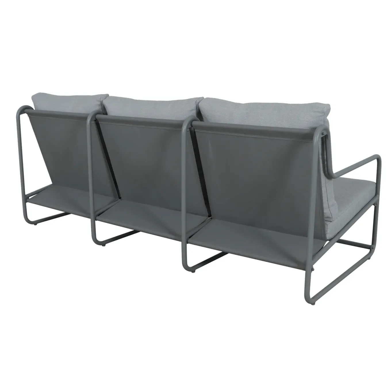 Central Park Loungeset Samos - Aluminium - Grijs - 91,5 x 354cm - 5 Personen