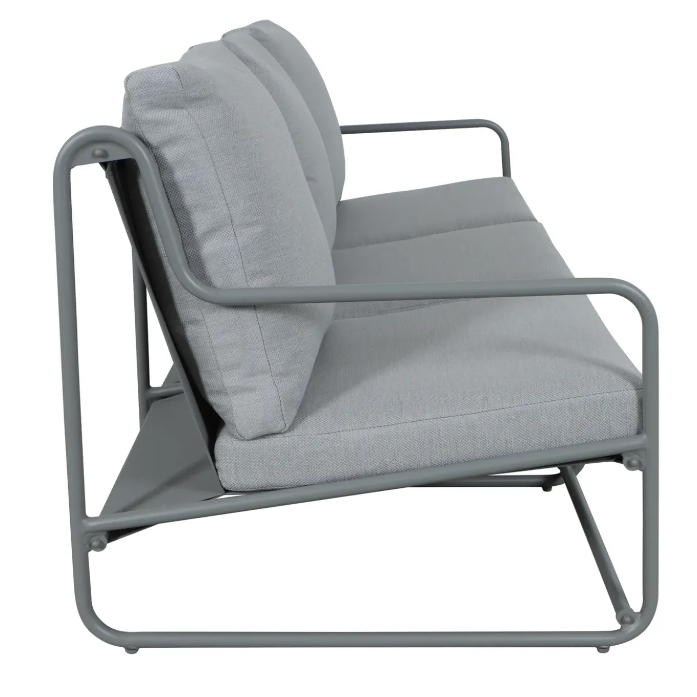 Central Park Loungeset Samos - Aluminium - Grijs - 91,5 x 354cm - 5 Personen