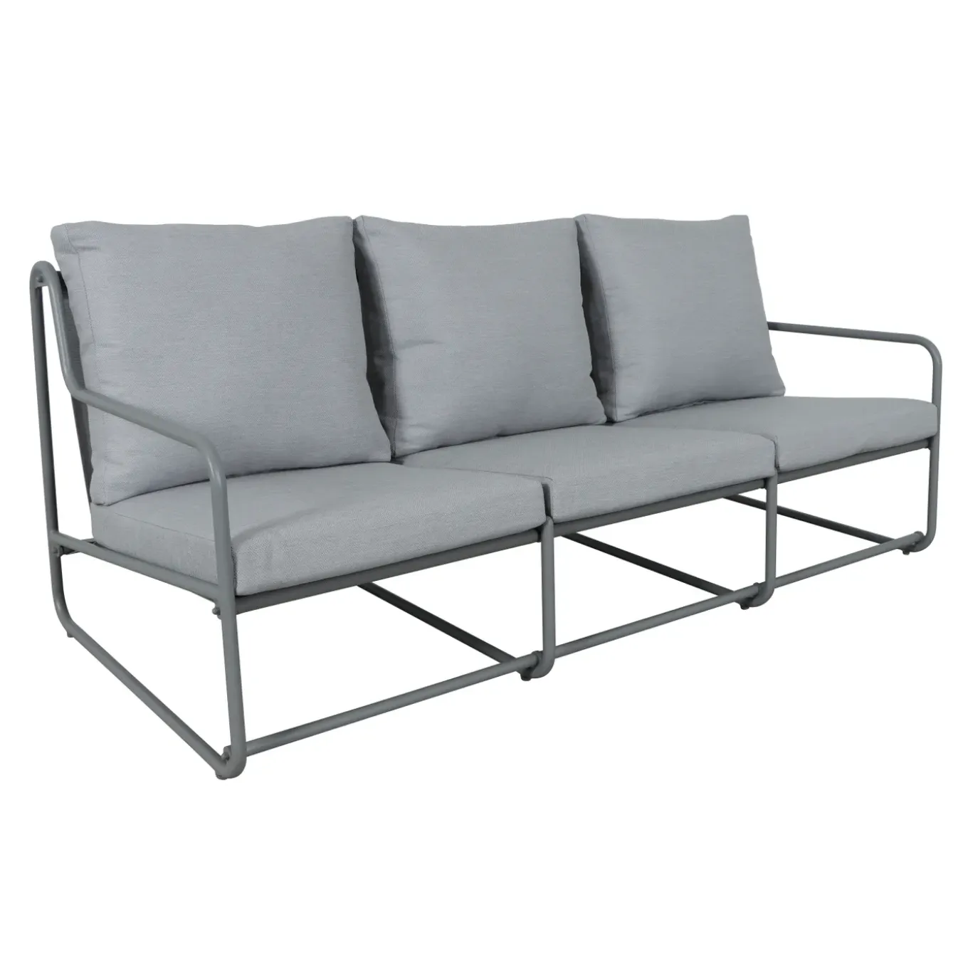Central Park Loungeset Samos - Aluminium - Grijs - 91,5 x 354cm - 5 Personen