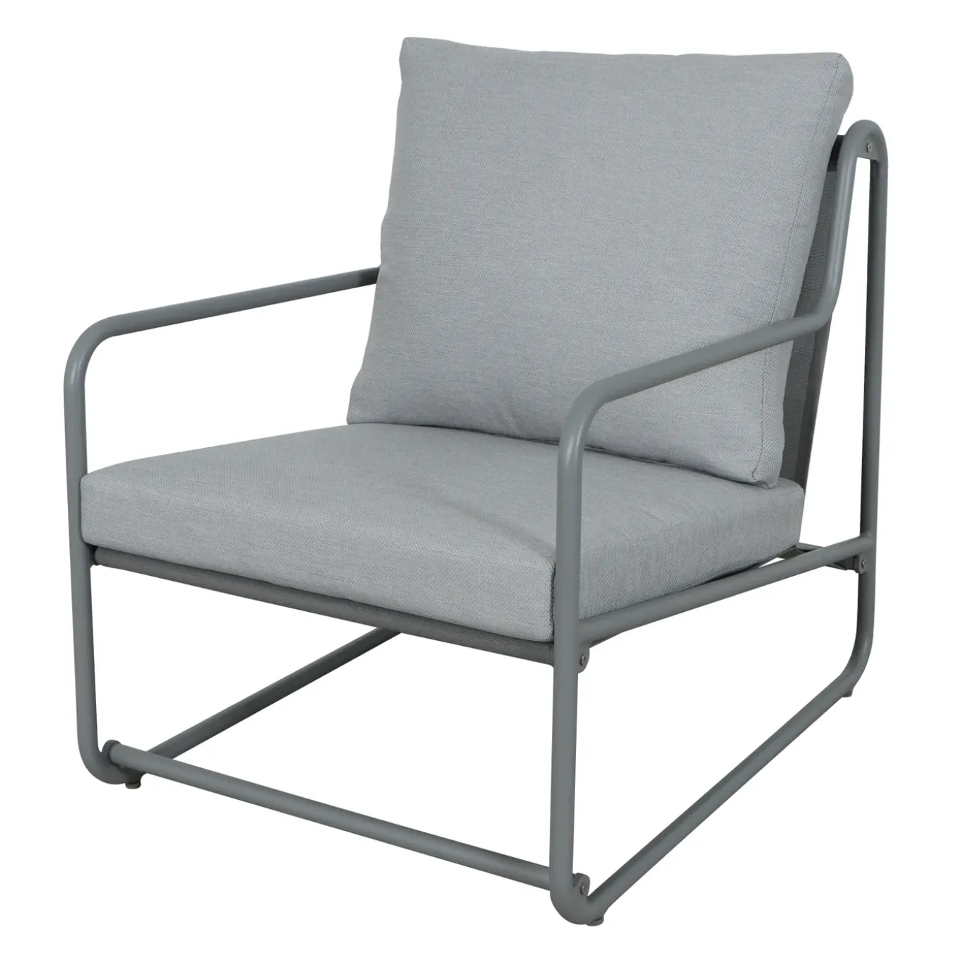 Central Park Loungeset Samos - Aluminium - Grijs - 91,5 x 354cm - 5 Personen
