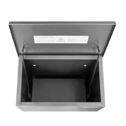 Central Park Pakketbrievenbus Parcelpal 9000 - Staal - Zwart - 39x105x23cm