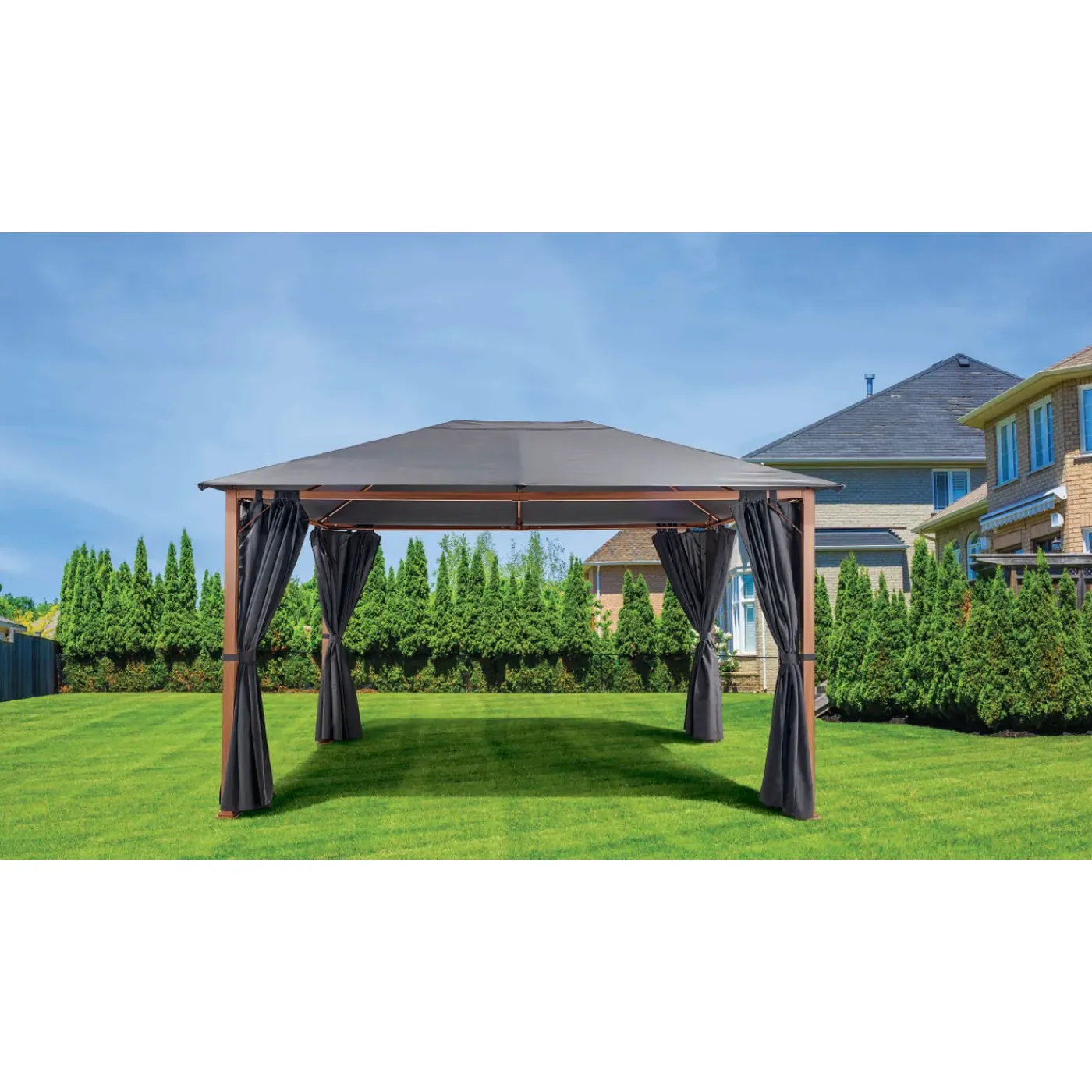 Central Park partytent Olbia antraciet 2,97x3,97m