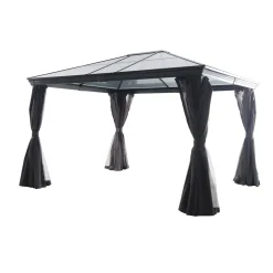 Central Park partytent Palaca aluminium 3x3,6m antraciet