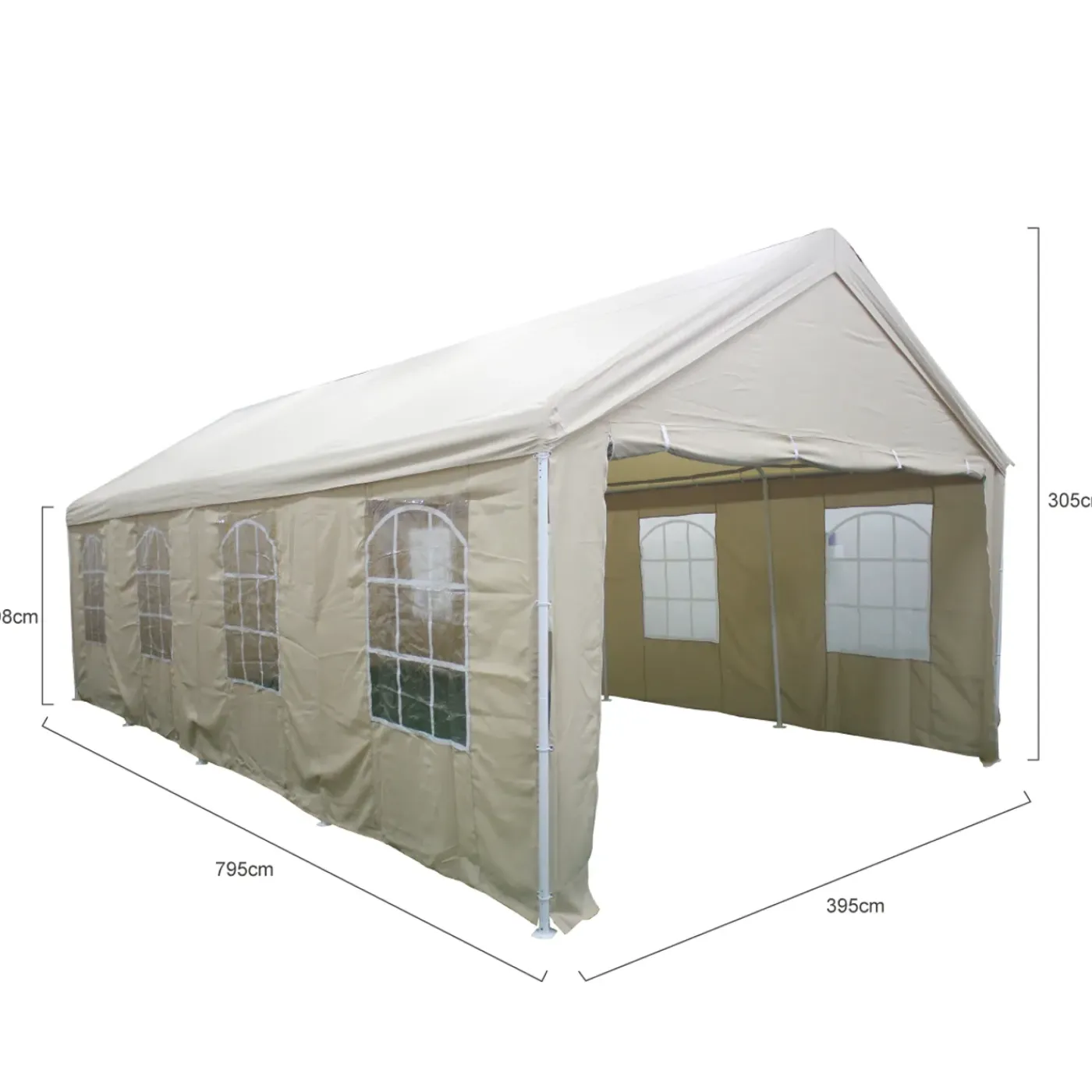 Central Park partytent Party Danszand 395x395x198/305cm