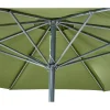 Central Park Stokparasol Sunny - D 336cm - Groen - Met Opwindmechanisme 180g/m² Aluminium Mast