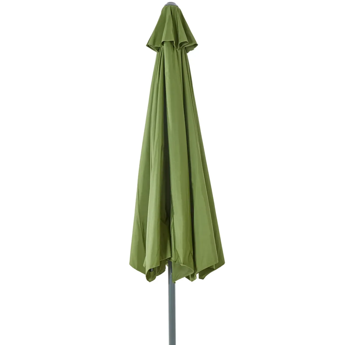 Central Park Stokparasol Sunny - D 336cm - Groen - Met Opwindmechanisme 180g/m² Aluminium Mast