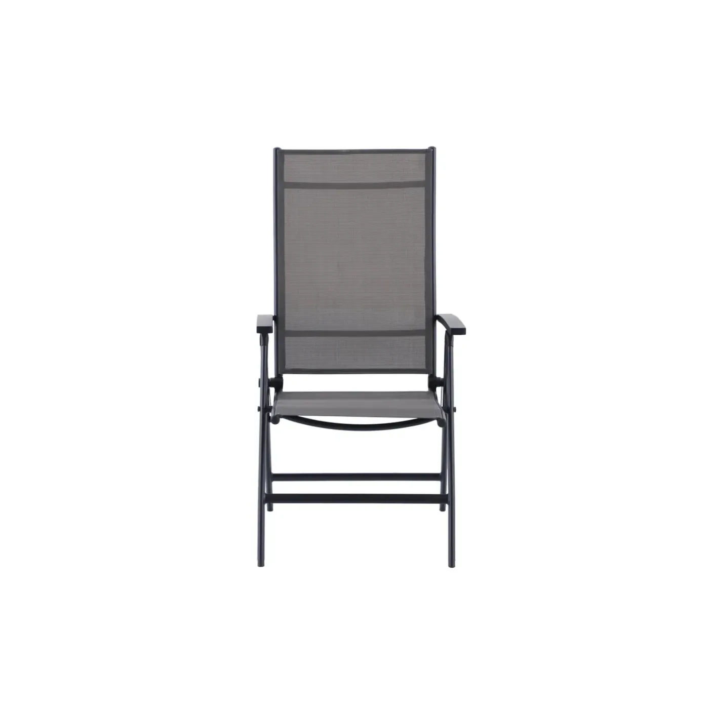 Central Park Tuinstoel Chiara - Verstelbaar - Aluminium - Textileen - Zwart - 62x57x110 cm