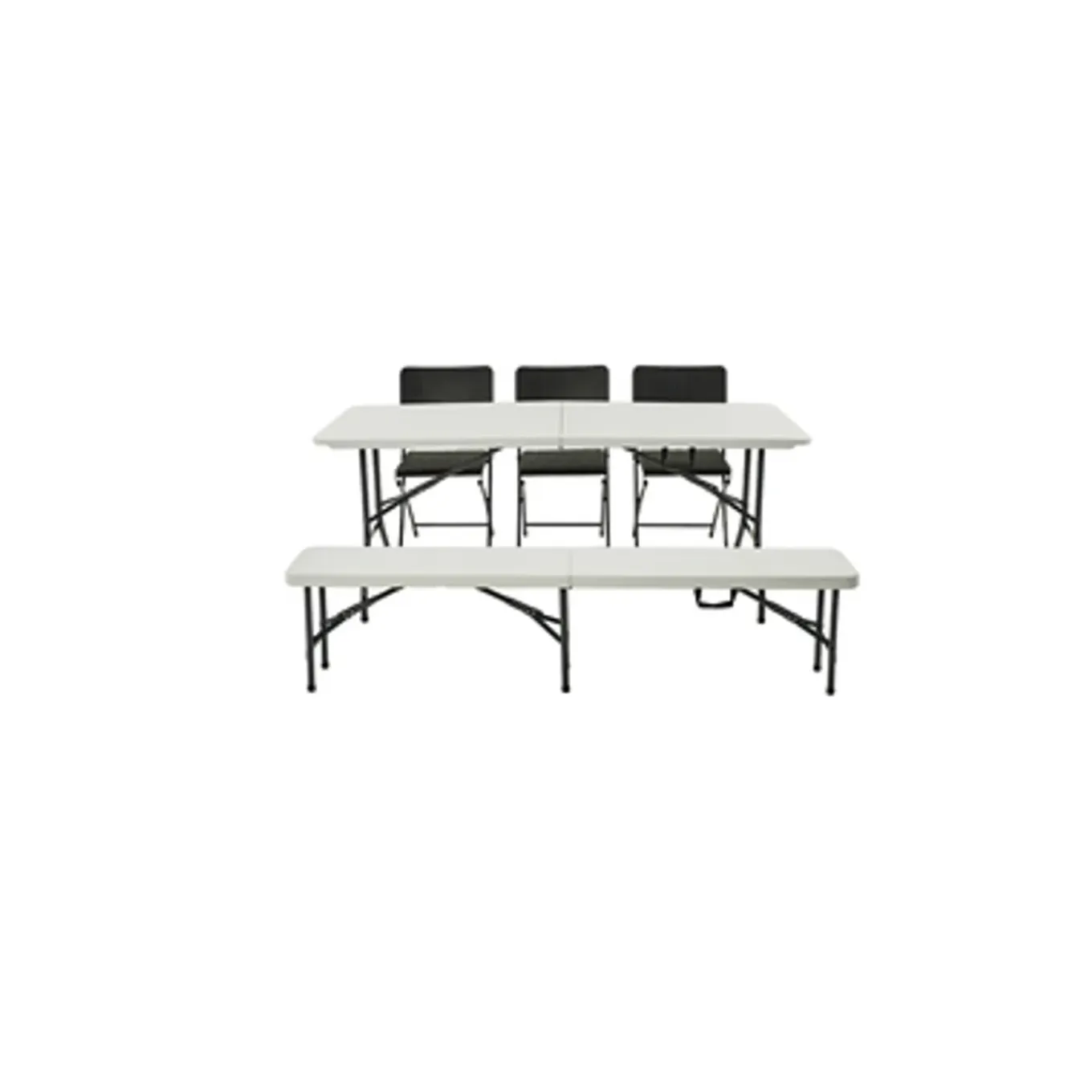 Central Park tuintafel Party inklapbaar 6 personen wit 180x75cm