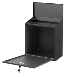 Central Park Wandbrievenbus Mailpal 500B - Staal - Zwart - 37,3x42x17,3cm