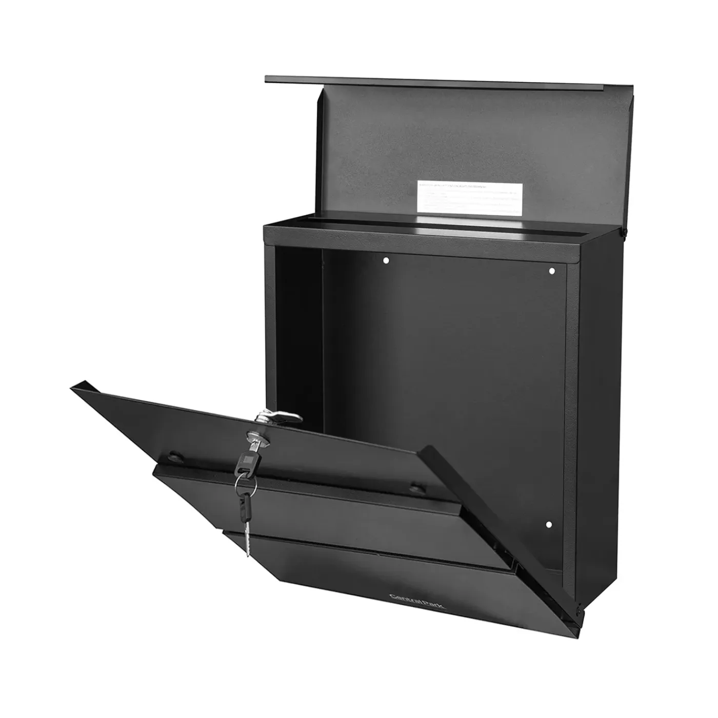 Central Park Wandbrievenbus Mailpal 900B - Staal - Zwart - 36,5x41x16,5cm
