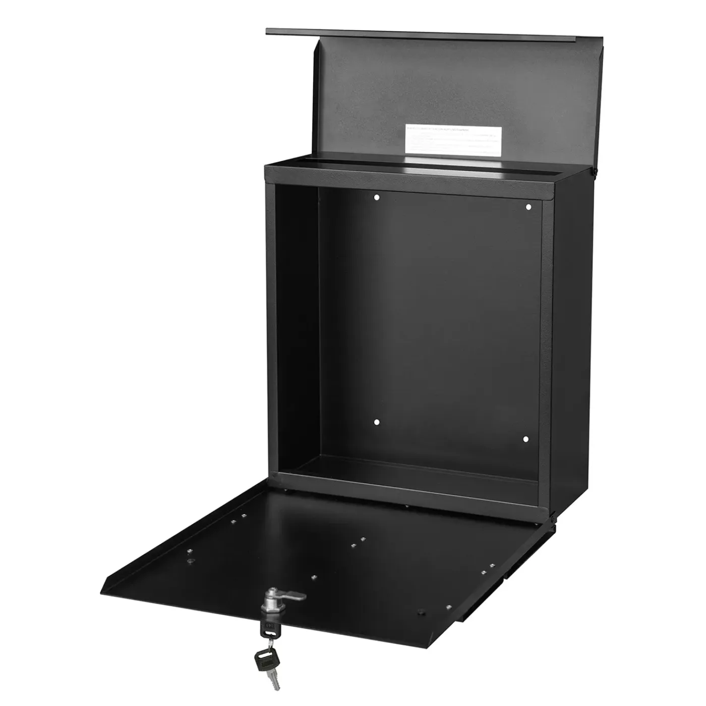 Central Park Wandbrievenbus Mailpal 900B - Staal - Zwart - 36,5x41x16,5cm