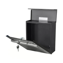Central Park Wandbrievenbus Mailpal 901B - Staal - Zwart - 36,5x41x16,5cm