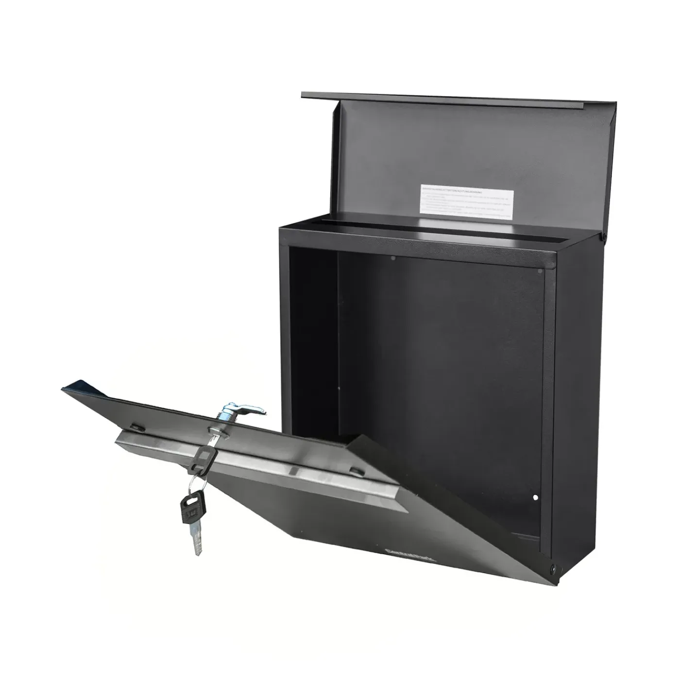 Central Park Wandbrievenbus Mailpal 901B - Staal - Zwart - 36,5x41x16,5cm