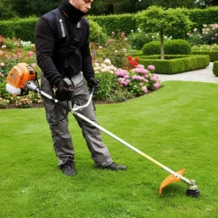 CHESTER - Benzine bosmaaier 52 cm³ - 3 messen + 1 dubbele draadkop