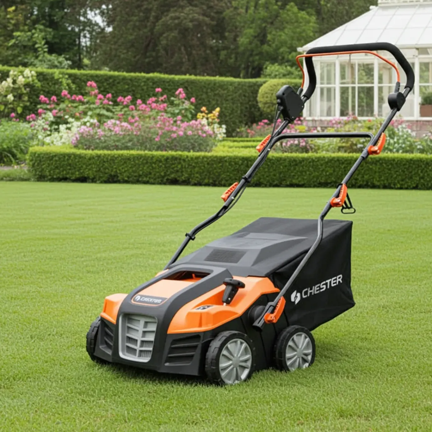 Chester - Elektrische 2-in-1 verticuteermachine-mosverwijderaar voor gazon - 1800W - 40cm