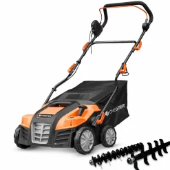 Chester - Elektrische 2-in-1 verticuteermachine-mosverwijderaar voor gazon - 1800W - 40cm