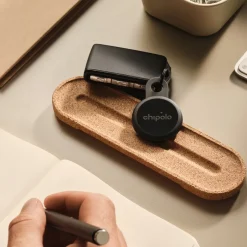 Chipolo - Bluetooth Tracker - Loop - Charcoal - 4-pack - Apple Find My & Google Find Hub - 125 Db