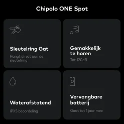 Chipolo - Bluetooth Tracker - One Spot - 1-pack - Apple Zoek Mijn