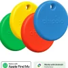 Chipolo - Bluetooth Tracker - Pop - Rood & Blauw & Geel & Groen - 4-pack - Apple & Google - 120 Db