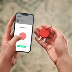 Chipolo - Bluetooth Tracker - Pop - Rood - 1-pack - Apple Find My & Google Find My Device - 120 Db