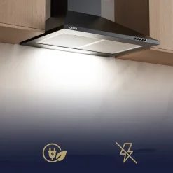CIARRA Afzuigkap 60 cm Wandafzuigkap - A++ 404m³/h - Recirculatie & Afvoer CBCB6201