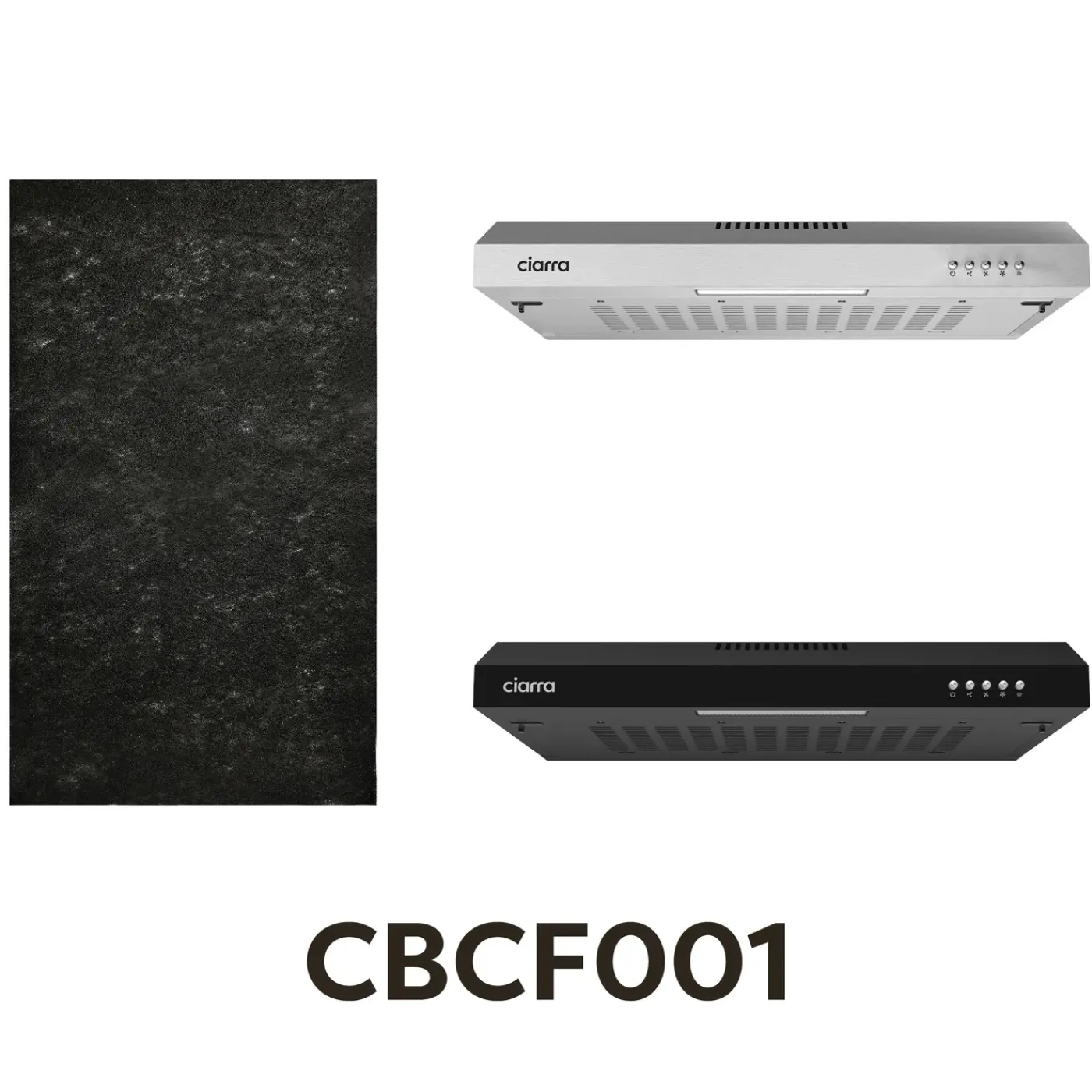 CIARRA Afzuigkap Koolstoffilter CBCF001 - Geschikt voor CBCS6903 CBCB6903