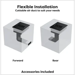 CIARRA Inbouw Inductiekookplaat met Afzuiging - 60 cm - 4 Zones met 2 Flexzone - Boost CBBEH594BBFF
