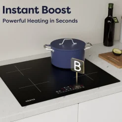 CIARRA Inbouw Inductiekookplaat 60cm - Inductie Kookplaat - 4 Zones - Boost 7200W VM4BBIH