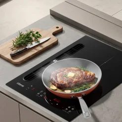 CIARRA Inductiekookplaat met afzuigkap - 2 zones met Flexzone - Boost - Timer 3565W CBBEH392BF