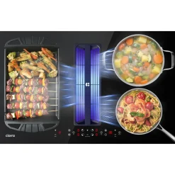 CIARRA Inductiekookplaat met Afzuigkap - 4 zones Plasma⁺ Boost - 2 Flex-Zone - 7165W CBBEH834BBFF