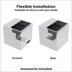 CIARRA Inductiekookplaat met Afzuigkap - 4 zones Plasma⁺ Boost - 2 Flex-Zone - 7165W CBBEH834BBFF