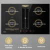 CIARRA Inductiekookplaat met Afzuigkap - 83cm 4 zones - Plasma⁺ Flex-Zone - Boost CBBEH834BBF