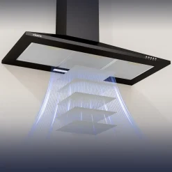 CIARRA Wandafzuigkap Afzuigkap 90 cm - A++ 406 m³/h - Recirculatie & Afvoer CBCB9201