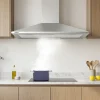 CIARRA Wandafzuigkap Afzuigkap - 90 cm A++ 406m³/h - Recirculatie & Afvoer RVS CBCS9201