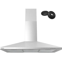 CIARRA Wandafzuigkap Afzuigkap - 90 cm A++ 406m³/h - Recirculatie & Afvoer RVS CBCS9201