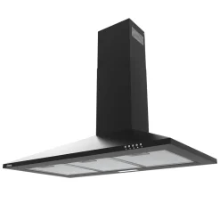 CIARRA Wandafzuigkap Afzuigkap - 90 cm 370 m³/u - LED-Verlichting Zwart CAB9201A