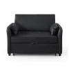 CIPACHO - Slaapbank - Antiek Zwart - Waterdichte Pu-bekleding - 122x83x82 Cm