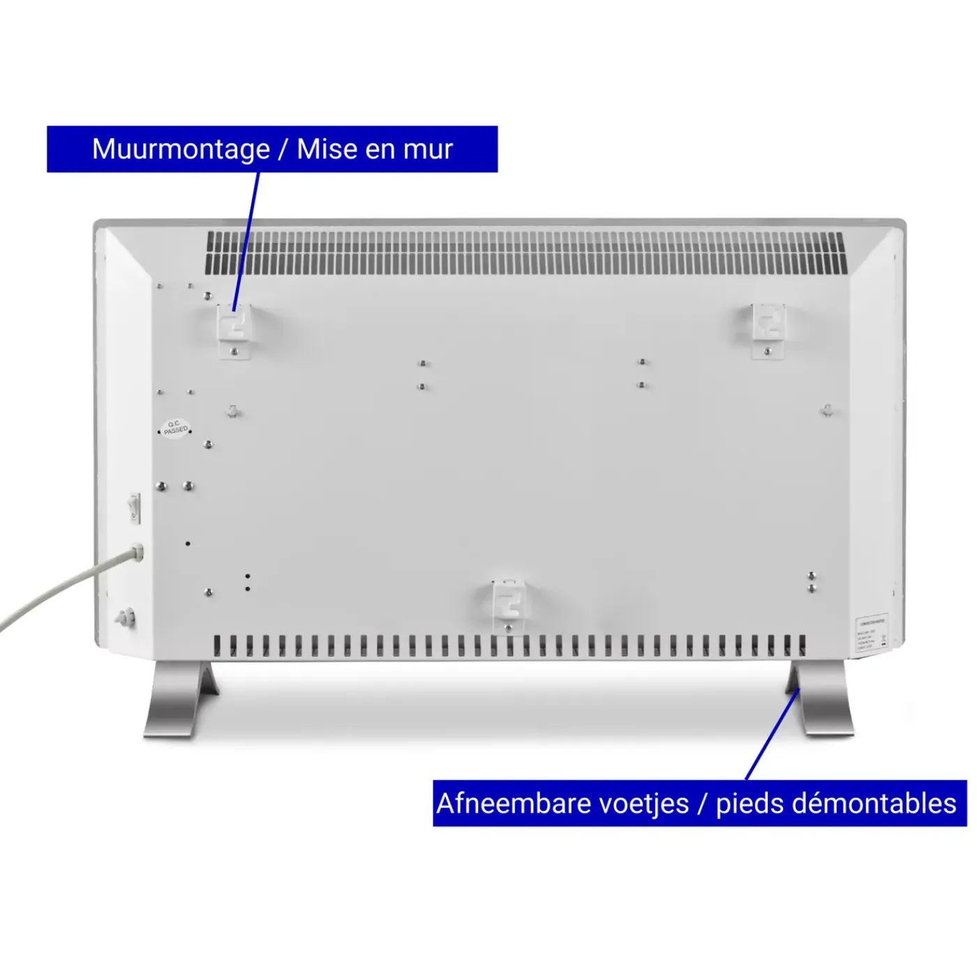 Cityline Elektrische Radiator - Smart - Convector - 1000/2000W - WiFi