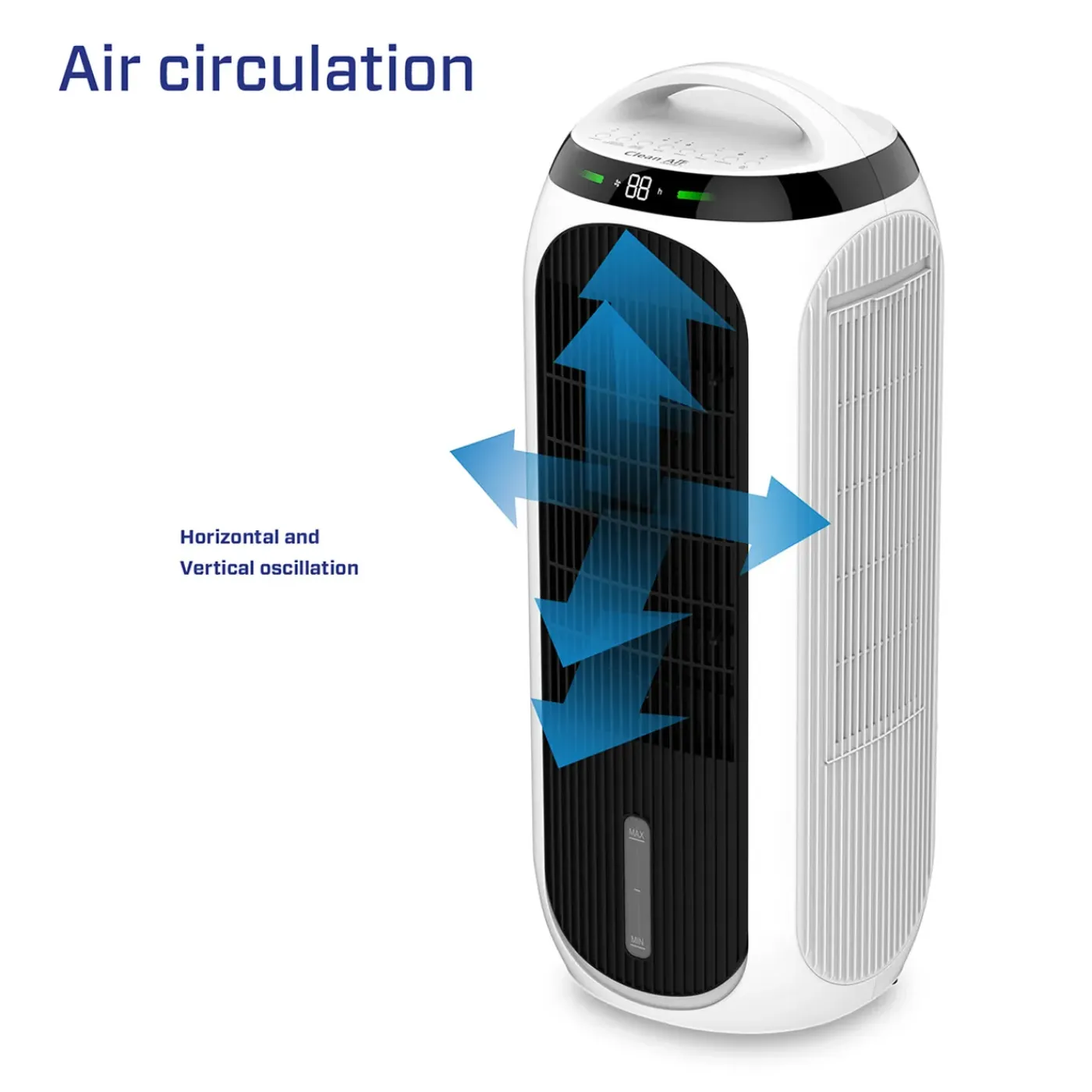 Clean Air Optima - 4in1 Aircooler, Luchtreiniger, Luchtbevochtiger En Ventilator Ca-106 Smart