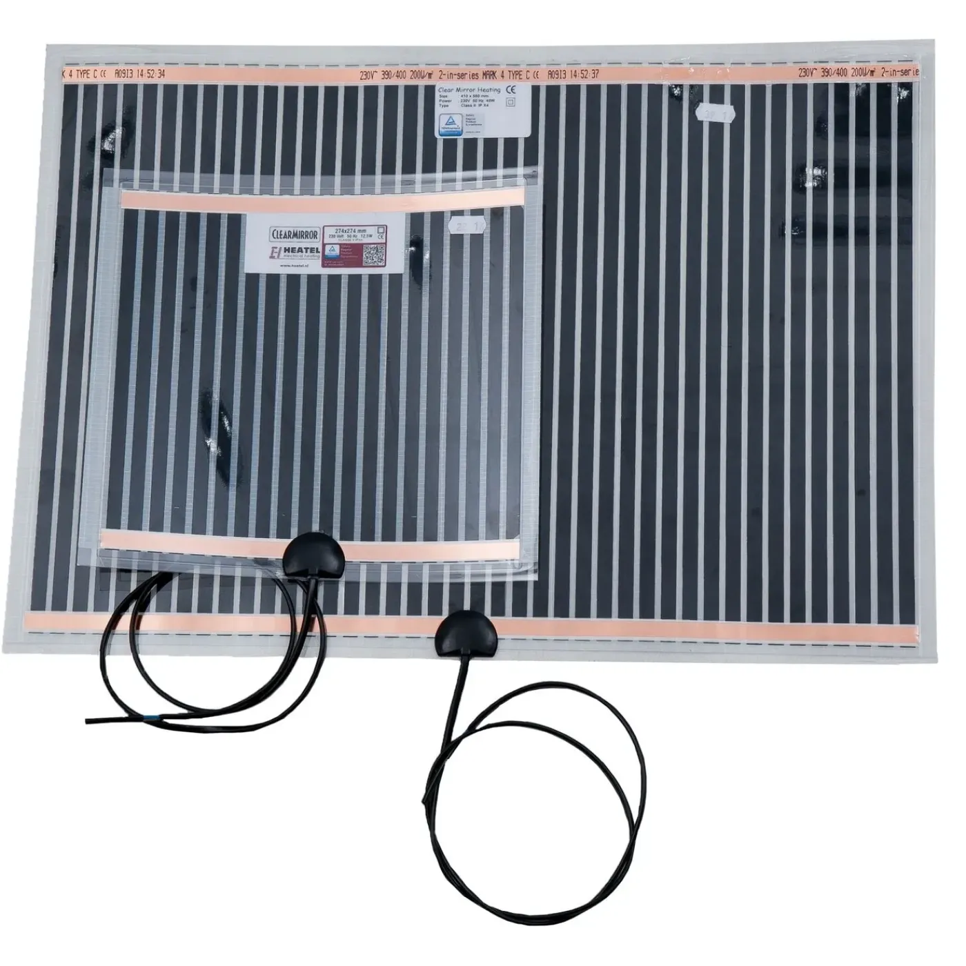 Clearmirror - Spiegelverwarming - 55 X 105 Cm - Zelfklevend - Geen Beslagen Spiegel Meer