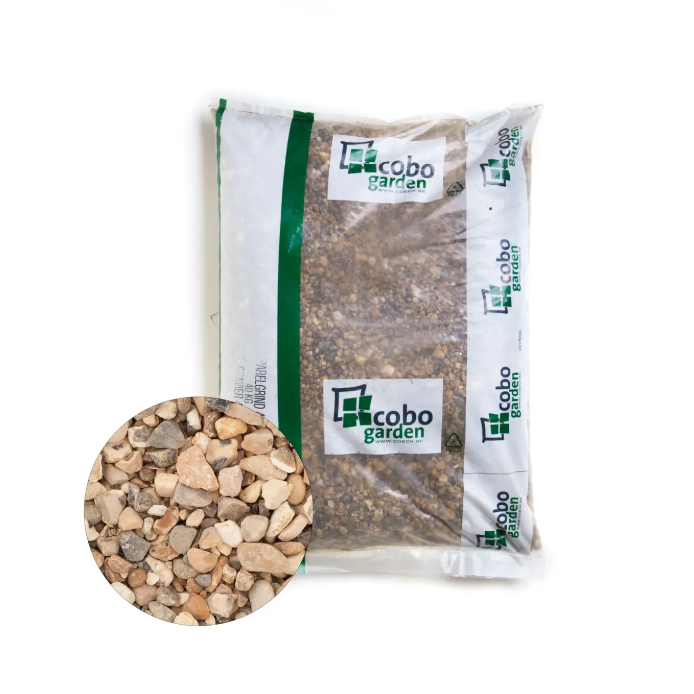 Cobo Garden Parelgrind Rond - Grijs-Beige - 4-16mm - 25kg