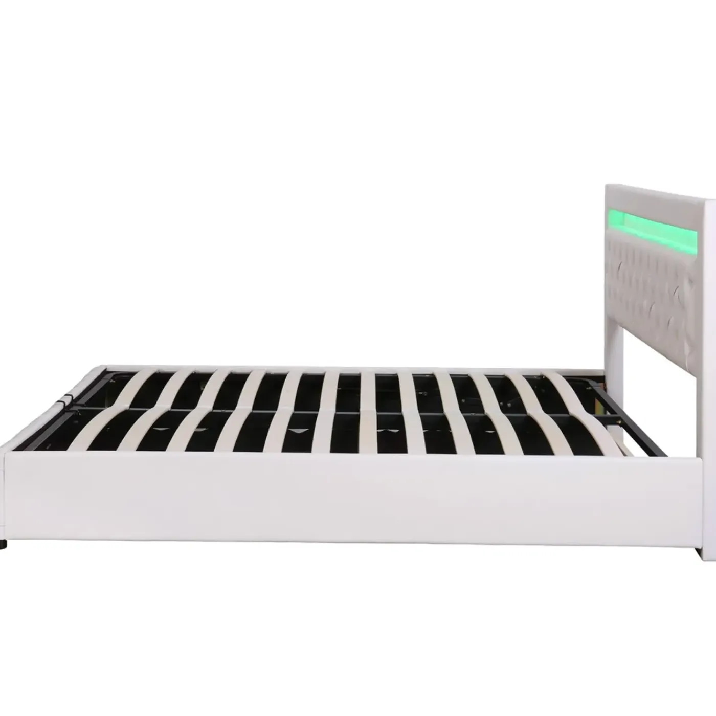 CollaHausse Collahause Gestoffeerd Bed-wit-180x200cm-lattenbodem Opbergruimte