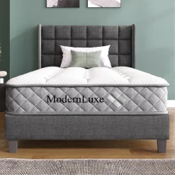 Collahausse Bed-beige-90x200 Cm-stevig Opbergruimte Met Matras